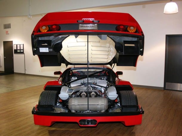 Ferrari F40 engine bay