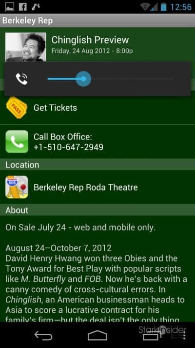 Berkeley Rep App for Android