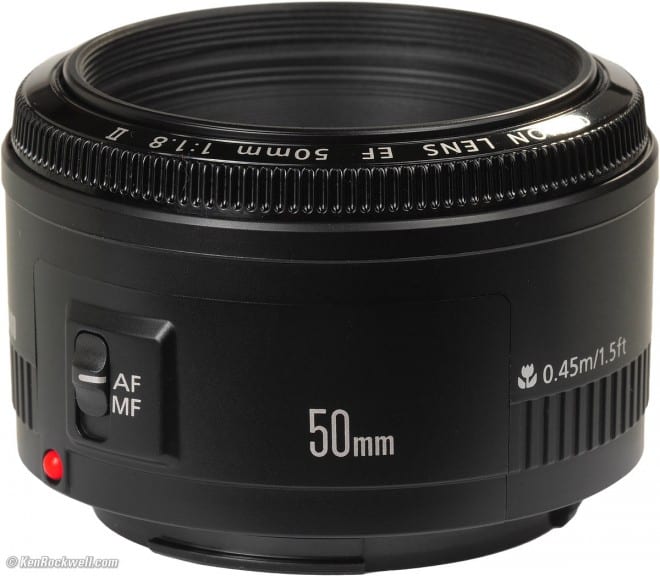 Nifty Fifity: At just over $100, this Canon 50mm lens is the deal of a lifetime. 