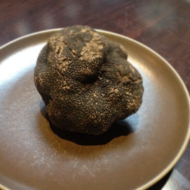 Truffles are increasingly being used in restaurants across the Bay Area. Chef Matthew Accarrino (SPQR, San Francisco) features them prominently. The above bkack truffle is 11 ounces. (Photo: Matthew Accarrino)