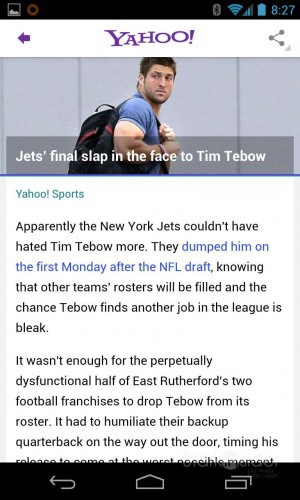 Yahoo Android App - Review Yahoo Android App - Review