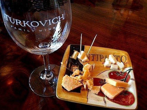 Turkovich Family WIne Excellent wine and cheese at Turkovich tasting room