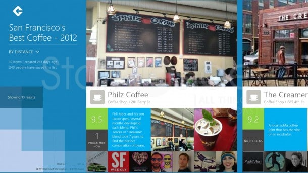 Foursquare Review - Windows 8 Foursquare Review - Windows 8