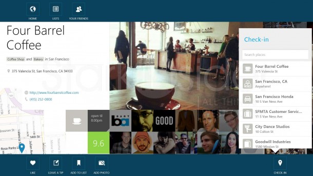 Foursquare Review - Windows 8 Foursquare Review - Windows 8