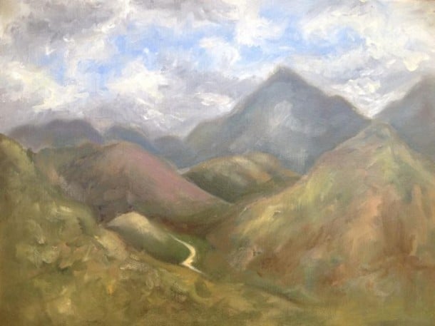 Sierra de la Giganta Painting