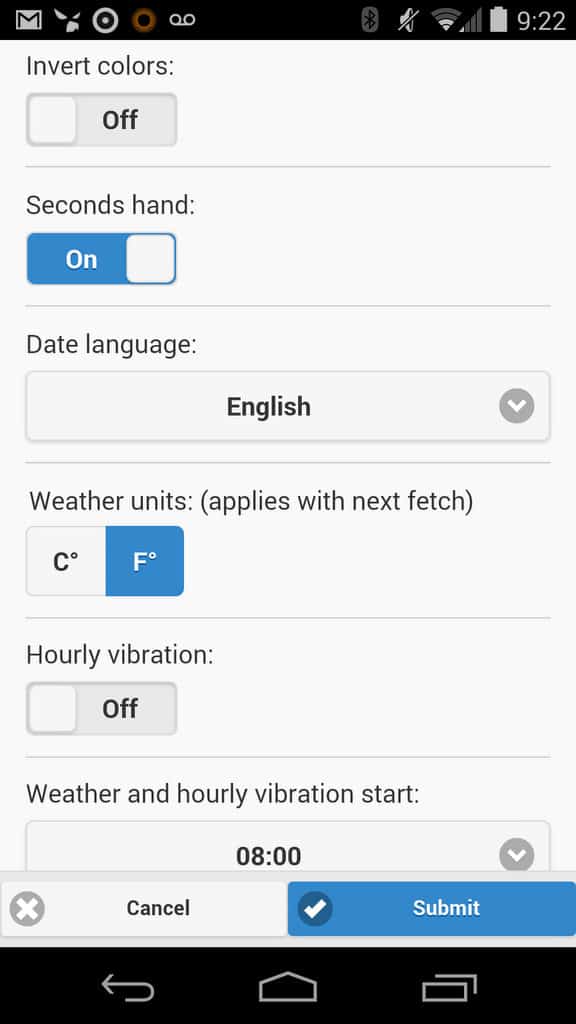 Casio AE-20W watchface for Pebble settings on Android Nexus 5 Casio AE-20W watchface for Pebble settings on Android Nexus 5