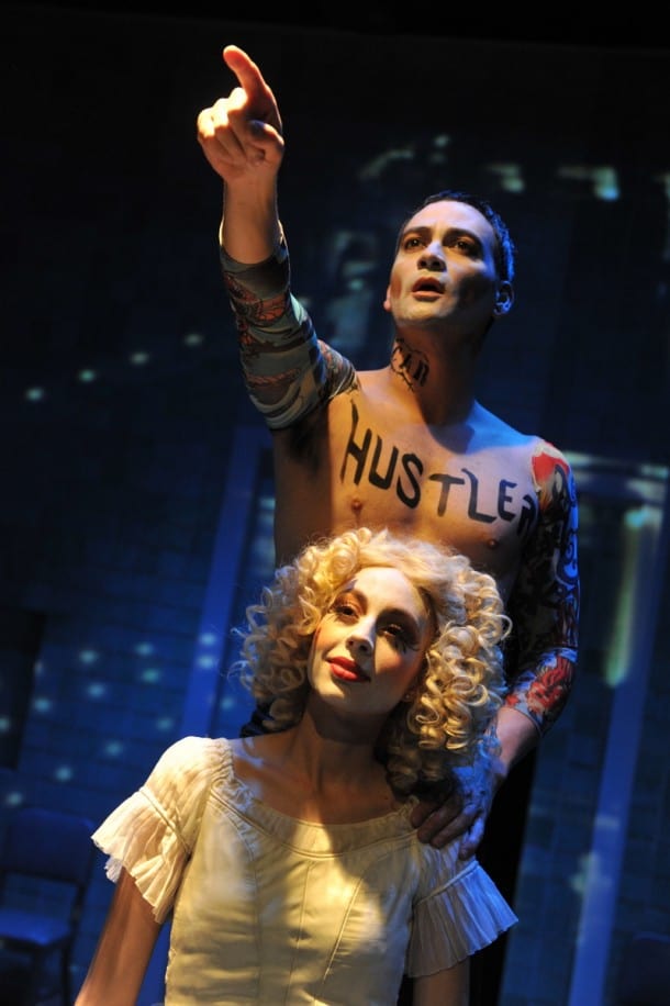 San Jose Stage - The Threepenny Opera Johnny Moreno as Mack-the-Knife and Monique Hafen as Polly Peachum