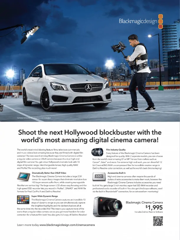 Blackmagic Cinema Camera Blackmagic Cinema Camera
