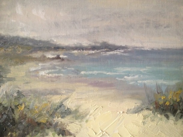 Painting of Asilomar Beach, Monterey Painting of Asilomar Beach, Monterey