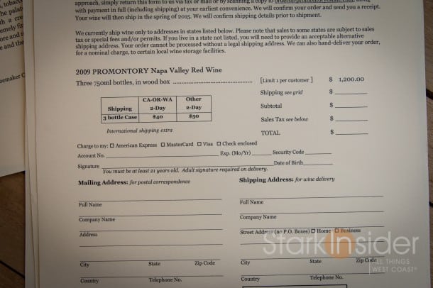 2009 Promontory Napa Valley Red Wine - Prices 2009 Promontory Napa Valley Red Wine - Prices
