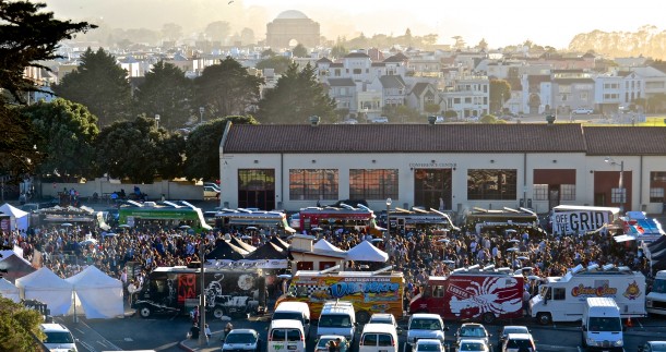 Off the Grid - food trucks at Fort Mason, San Francisco Off the Grid - food trucks at Fort Mason, San Francisco