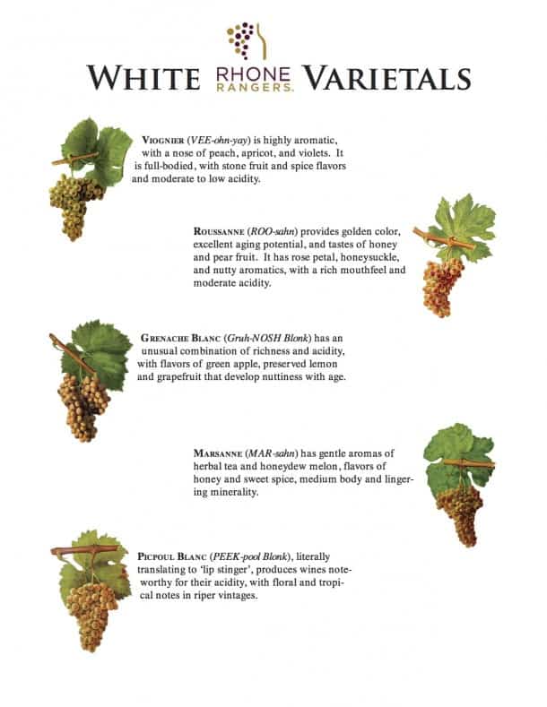 Rhone White Grape Varietals Rhone White Grape Varietals
