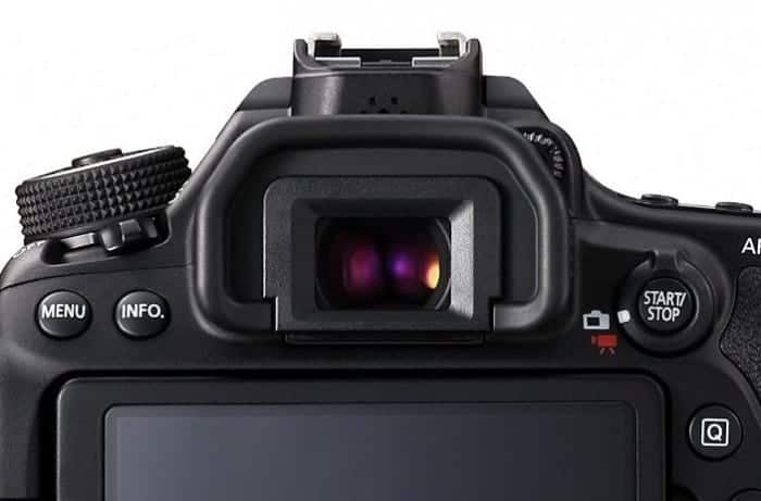 Canon EOS 80D 100% Viewfinder Coverage