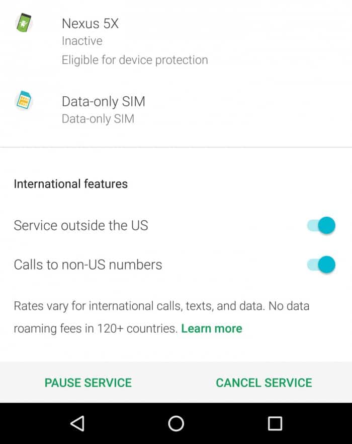Project-Fi-app-Android