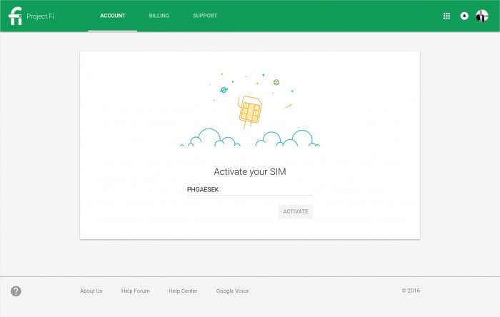 Google Project Fi Billing Dashboard