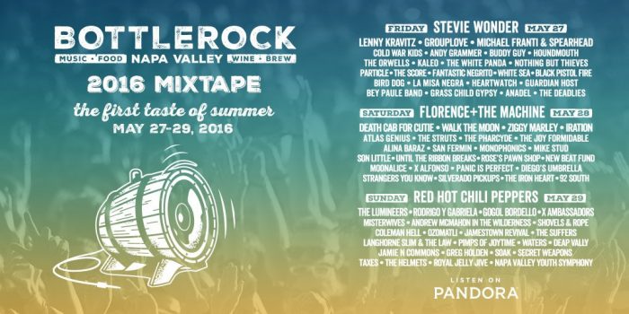 BottleRock 2016 Lineup