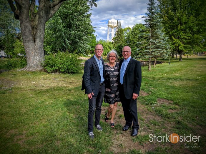 Clint Stark with Mom and Dad in Perth, Ontario