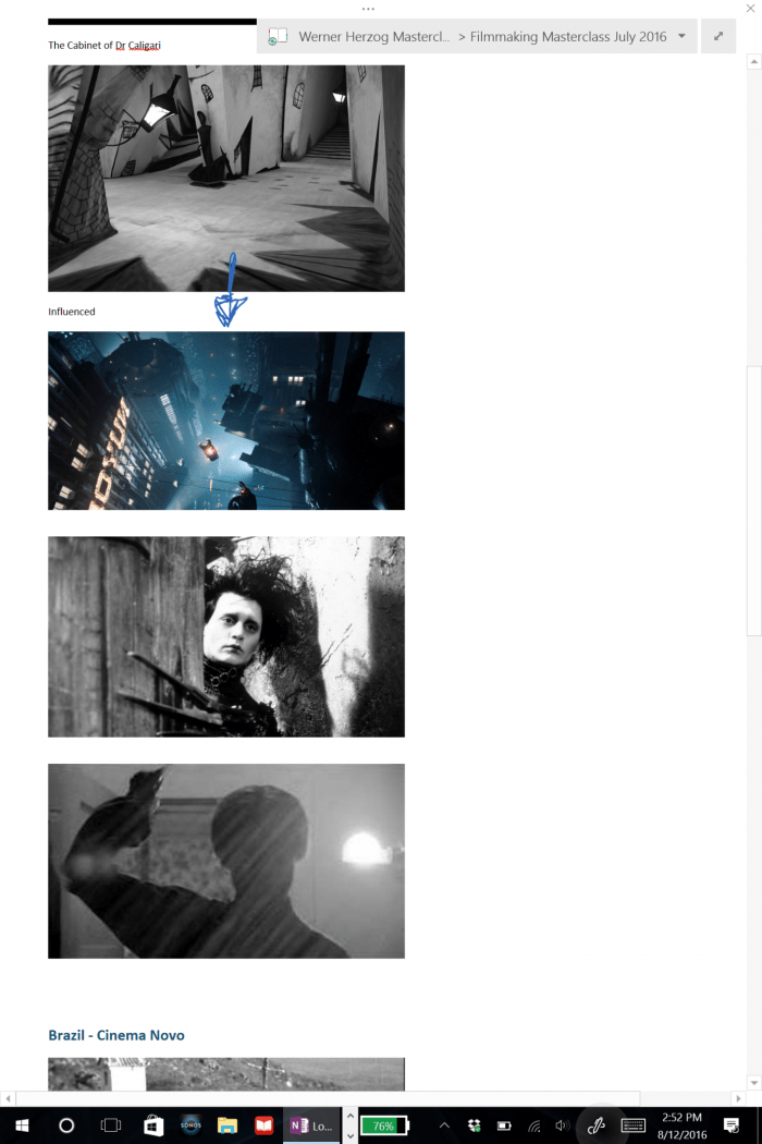 Was Tim Burton influenced by Nosferatu and The Cabinet of Dr. Caligari?