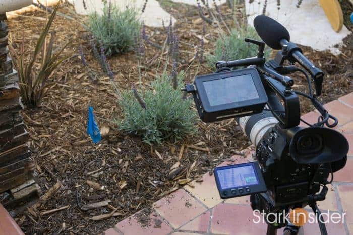 Canon C100 II with Canon 70-200mm f/2.8 telephoto lens