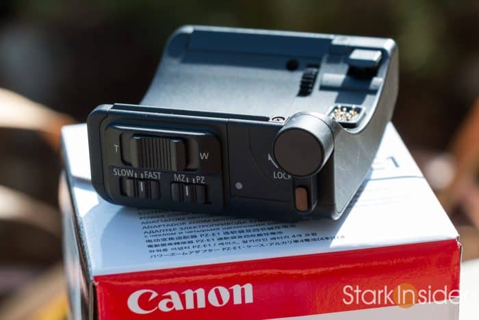 Canon PZ-E1 Power Zoom Adapter - Test with Video