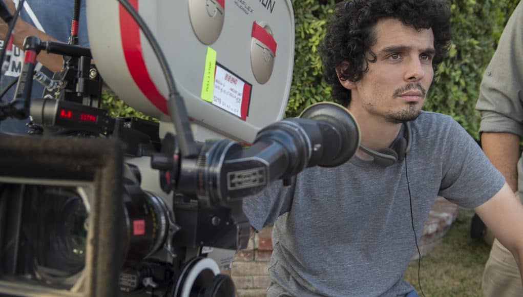 Damien Chazelle directing on set of LA LA LAND. Photo courtesy: Summit.
