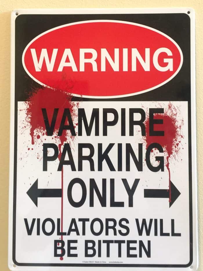 Vampire Parking Only Vampire Parking Only