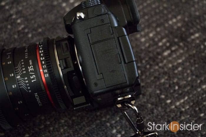 Panasonic GH5 camera strap for shooting video