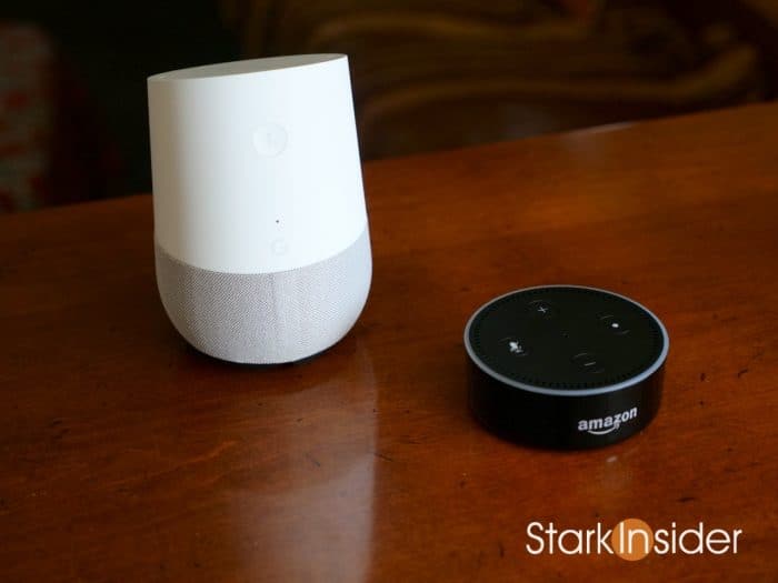 Google Home and Amazon Echo Dot