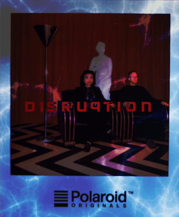 Loni and Clinton Stark in the Red Room at Festival of Disruption