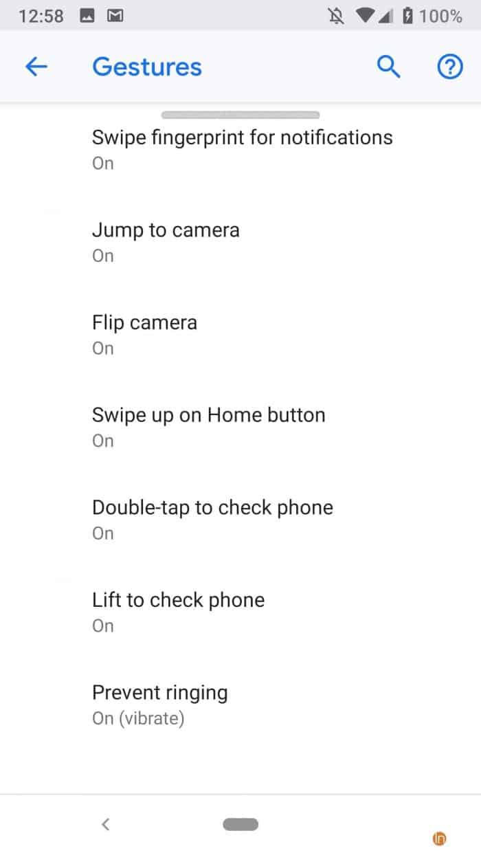 Google Android 9 Pie - Gesture Navigation