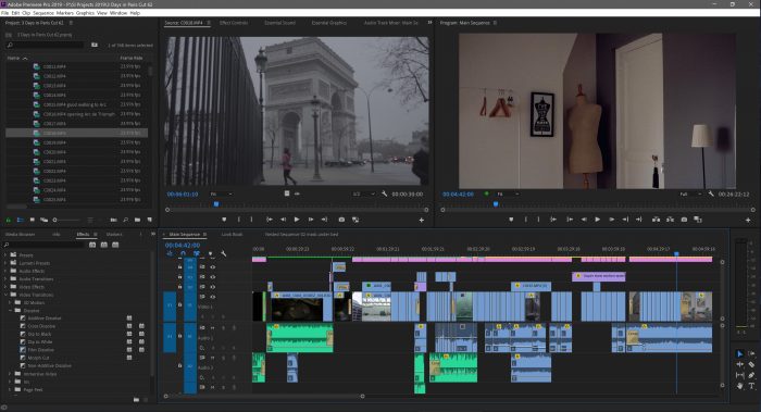 3 Days in Paris by Clinton and Loni Stark edit in Premiere Pro