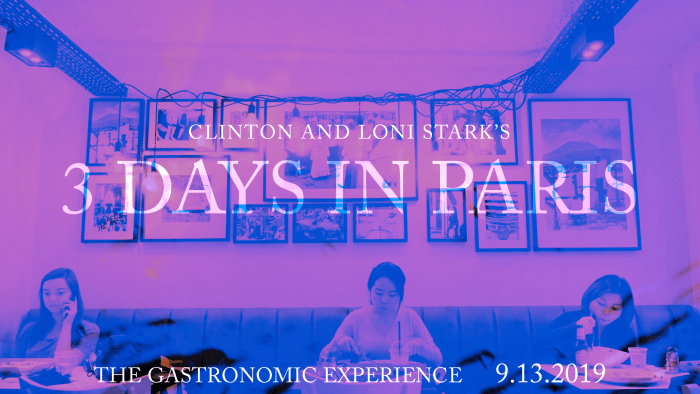 3 Days in Paris Countdown 5 - The Gastronomic Experience by Clinton and Loni Stark