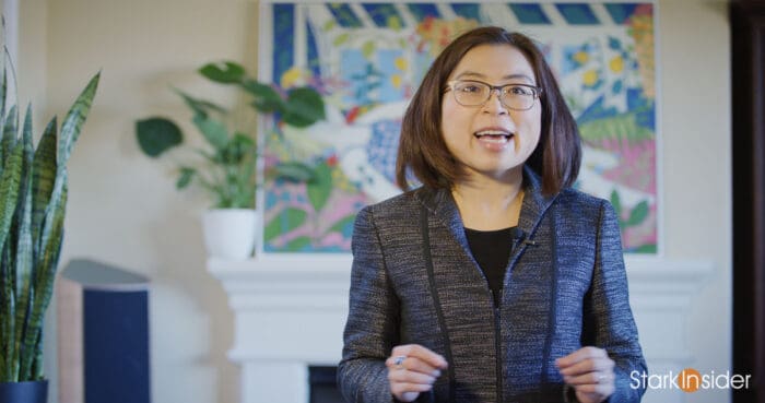 Loni Stark presenting corporate video