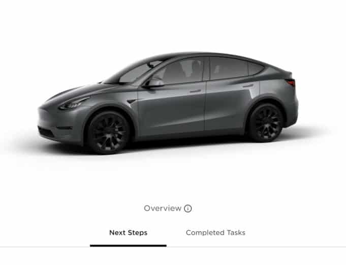 Tesla Model Y order - container hold