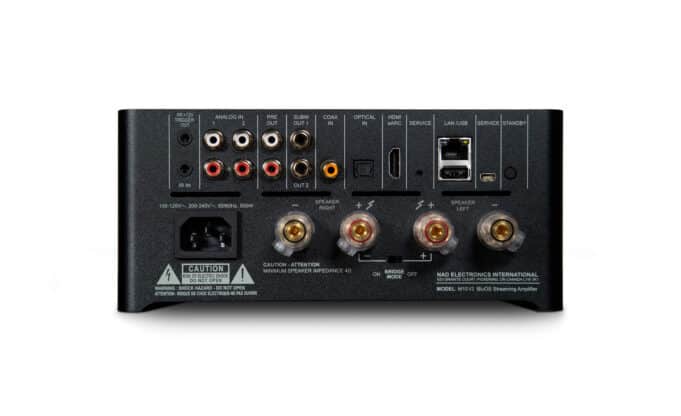 NAD Masters M10 V2 BluOS Streaming Amplifier - Rear connections