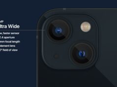 Apple iPhone 13 - dual camera system ultra wide lens