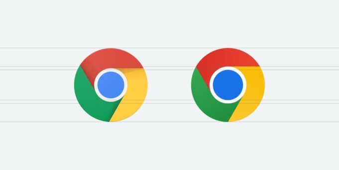 Google Chome Logo Update 2022 vs 2014