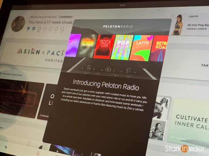 Peloton Radio for scenic rides