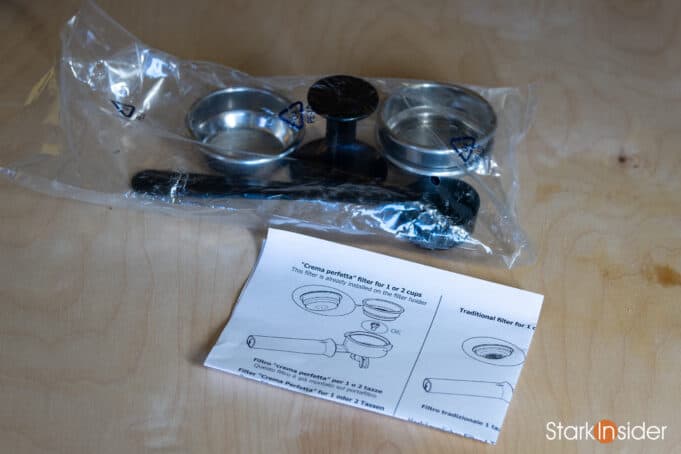 Gaggia Classic Pro - Included accessories