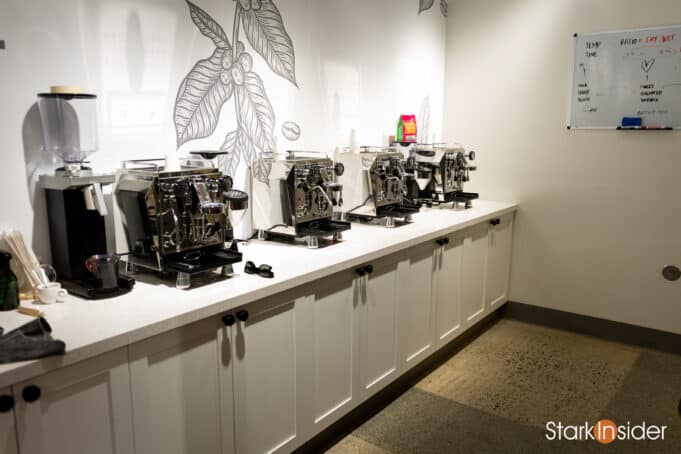 Espresso 101 workstations at Seattle Coffee Gear Store - Stanford Shopping Center - Palo Alto, California