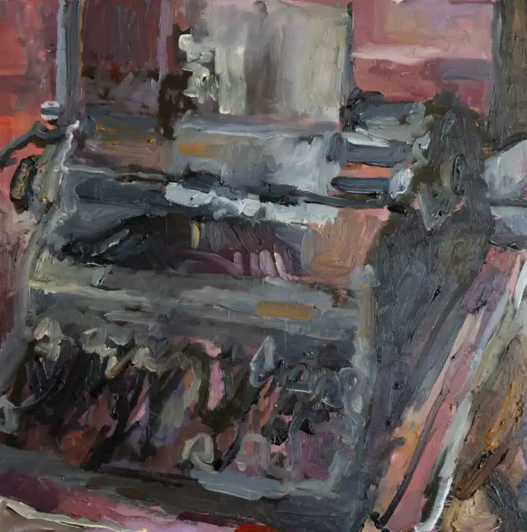 Editorial workspace showing heavy revisions and corrections, representing AI's tendency to polish human communication until authentic voice disappears