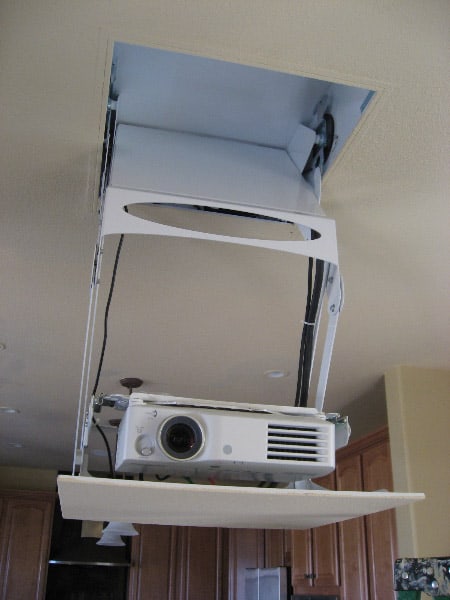 Recessed projector