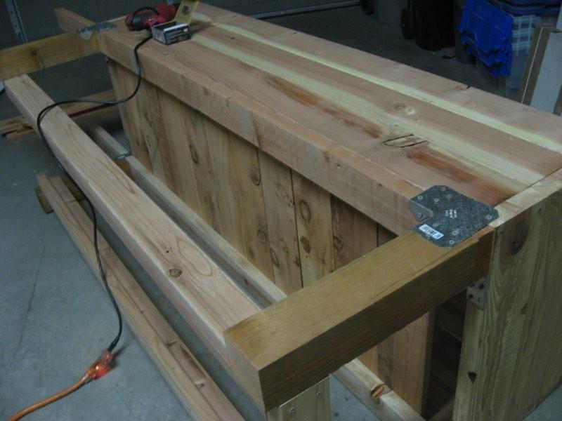 Planter box on its side