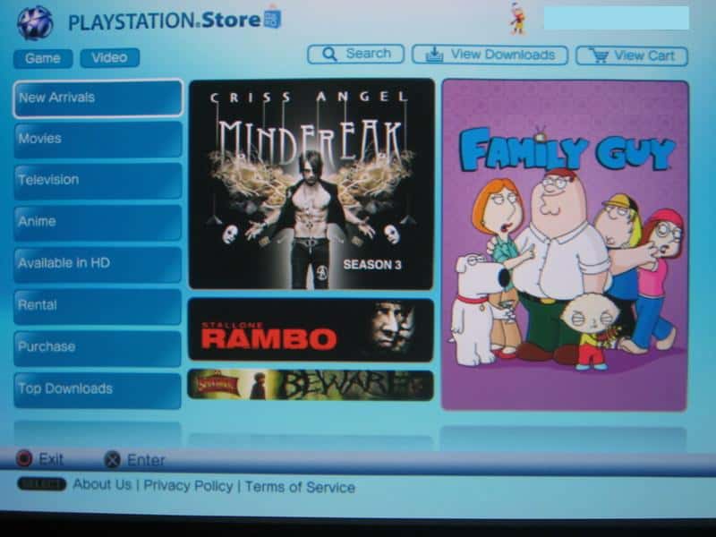 Review Sony PlayStation Store PS3 Video Download Service (with