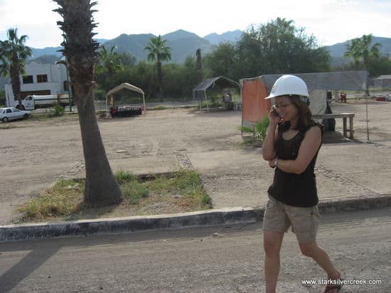 Loreto BlackBerry walking down the Paseo in Loreto Bay Loreto BlackBerry walking down the Paseo in Loreto Bay