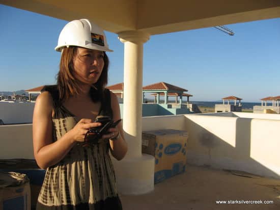 Loni Loreto BlackBerry from tower of Agua Viva AV25 in Loreto Bay Loni Loreto BlackBerry from tower of Agua Viva AV25 in Loreto Bay